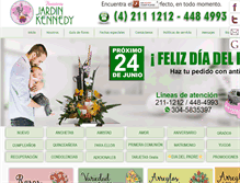 Tablet Screenshot of floristeriajardinkennedy.com